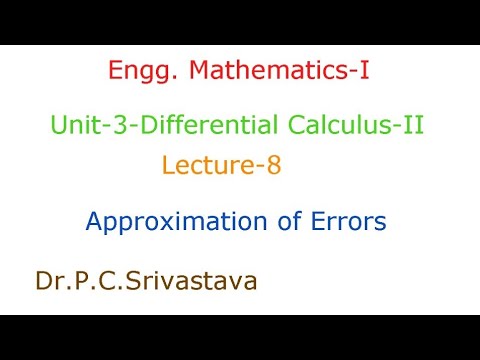 Error Approximation Two Variables APPROXIMATION OF ERROR | ERROR FOR ONE VARIABLE AND TWO VARIABLES ...