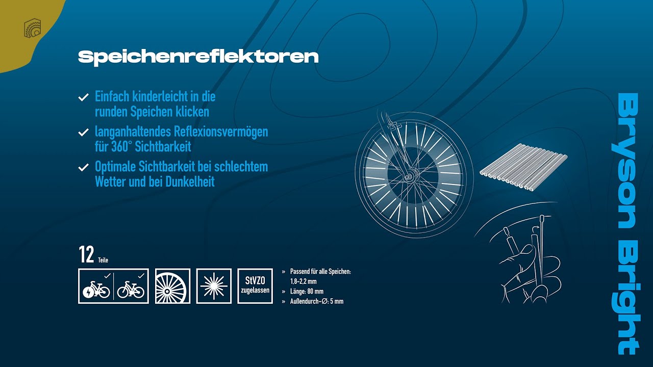 Bryson Bright - Speichenreflektoren | BikeBroz