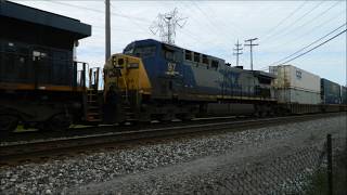 60MPH Screaming L119 - CSX ES44AH #3095 & YN2 AC4400CW #97 - Mentor OH May 2017
