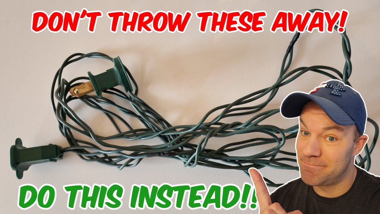 ГЕНИАЛЬНАЯ идея для старых рождественских огней! Это ИДЕАЛЬНО!