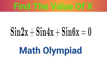 A Tricky Trigonometry Problem| Math Olympiad| Find The Value Of X|