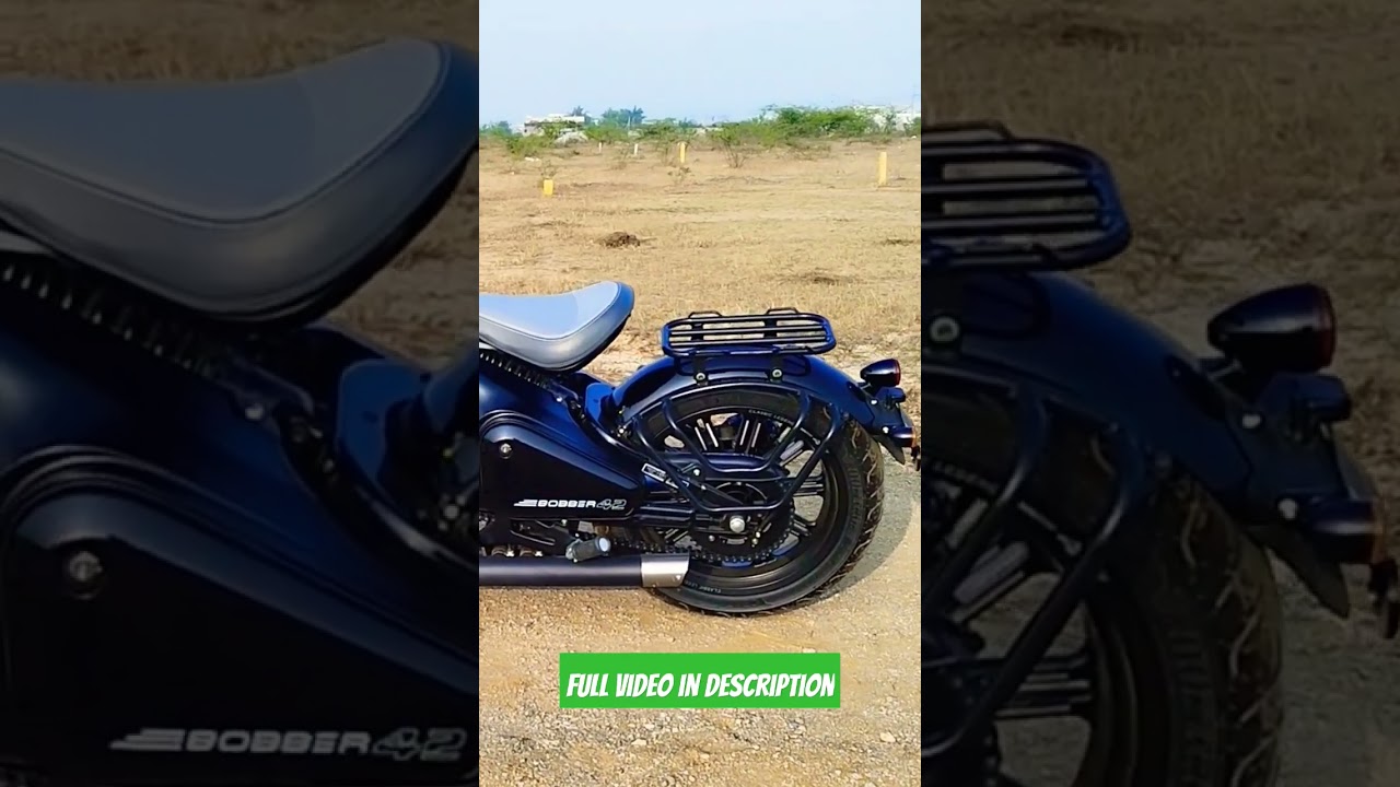 Jawa Bobber 42 Black Mirror Edition with Saddle Stand @trending @jawa @Blackmirror @Bobber