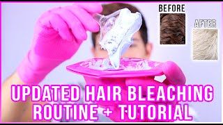 HOW TO: BLEACH YOUR HAIR AT HOME | DARK BROWN TO BLONDE TUTORIAL