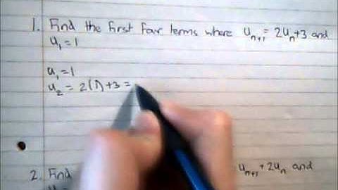 Recurrence Relationships