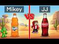 Mikey FANTA vs JJ COCA COLA Drink Battle in Minecraft