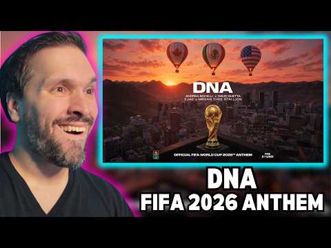 FIRST TIME Reacting To Andrea Bocelli, David Guetta, EJAE, Megan Thee Stallion - DNA (FIFA Cup 2026)