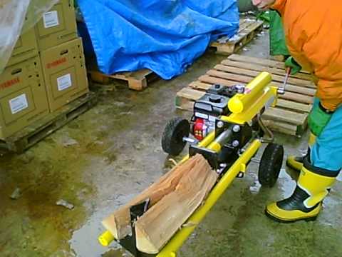 薪割り機　12t MINATOWORKS ミナト 手動式油圧薪割り機 LS-12t (ノーパンク