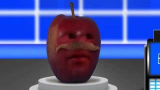 Annoying Orange Death Knife Attack Apple Trebek