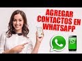 como agregar un contacto en whatsapp