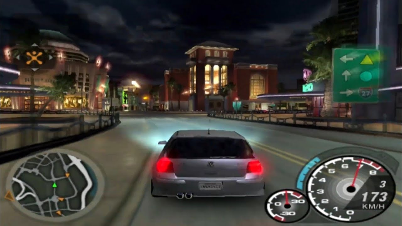 NFSU2 | GOLF GTI (Street Upgrade) GAMEPLAY & TOP SPEED | Manual Transmission! (PS3)