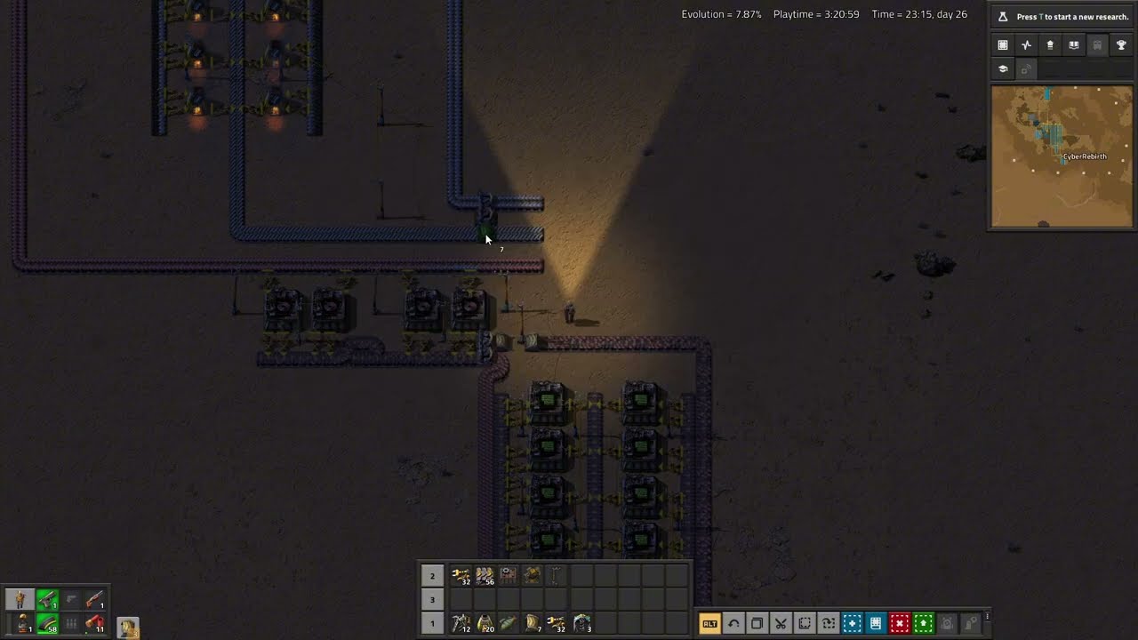 Factorio Ep 4  setting up advance automation and green circuits and starting a mall