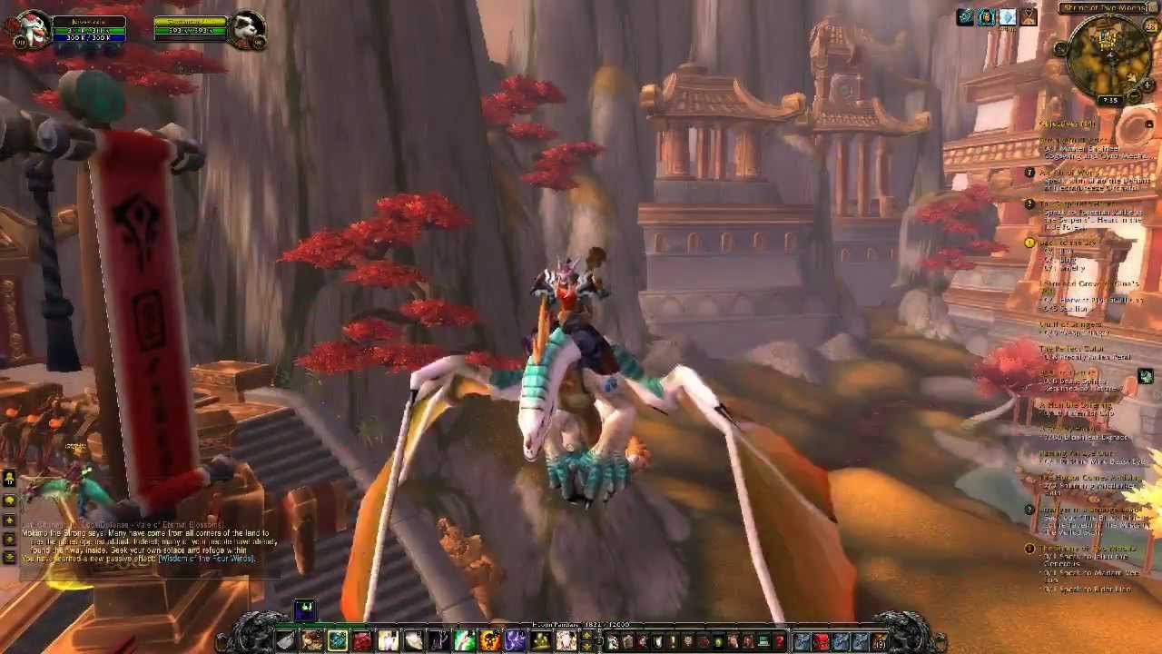 World of Warcraft - Mists of Pandaria - How to Get to Vale of Eternal Blossoms and Get Flying