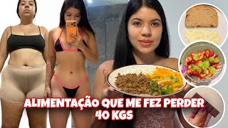 TUDO QUE EU COMO EM UM DIA(-40 KGS) SIMPLES E REAL🥗
