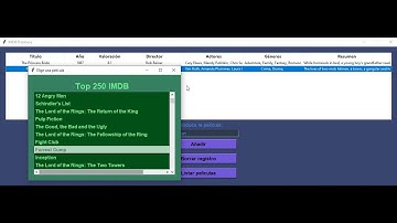 Film program interface using IMDB API, Tkinter and Sqlite3 [PYTHON]