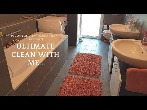 BATHROOM DECLUTTER, ORGANIZATION AND DEEP CLEAN... ULTIMATE BATHROOM CLEANING MOTIVATION!!!