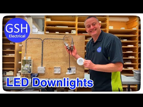 Lighting Circuit 2 Plate Method Wiring 2 LED Downlights Using Collingwood Easy Fit Connectors