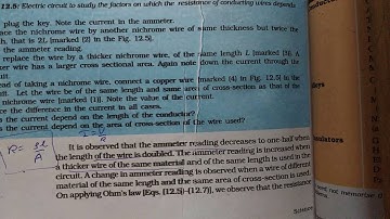 Class 10 Science Chapter-12 (12.5) Factors on which the resistance of a conductor depends
