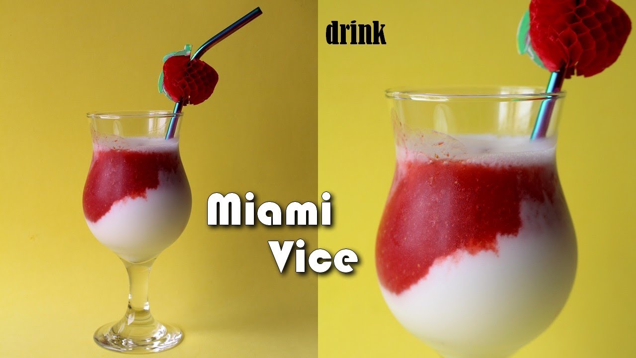 Receitando: Drink Miami Vice - Por Cecilia Castro - YouTube
