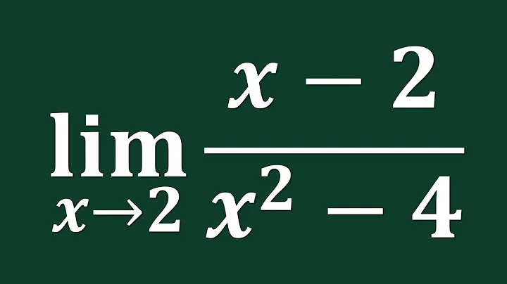 【詳細解題動畫】提要 [★極限]：Compute the limit of (x – 2)/(x² – 4) as x → 2｜授課老師：中華大學土木系呂志宗特聘教授