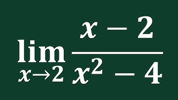 【詳細解題動畫】提要 [★極限]：Compute the limit of (x – 2)/(x² – 4) as x → 2｜授課老師：中華大學土木系呂志宗特聘教授