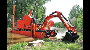 Amphibious Multipurpose Dredgers Small Dredging Equipment for Dredging and Water Cleaning