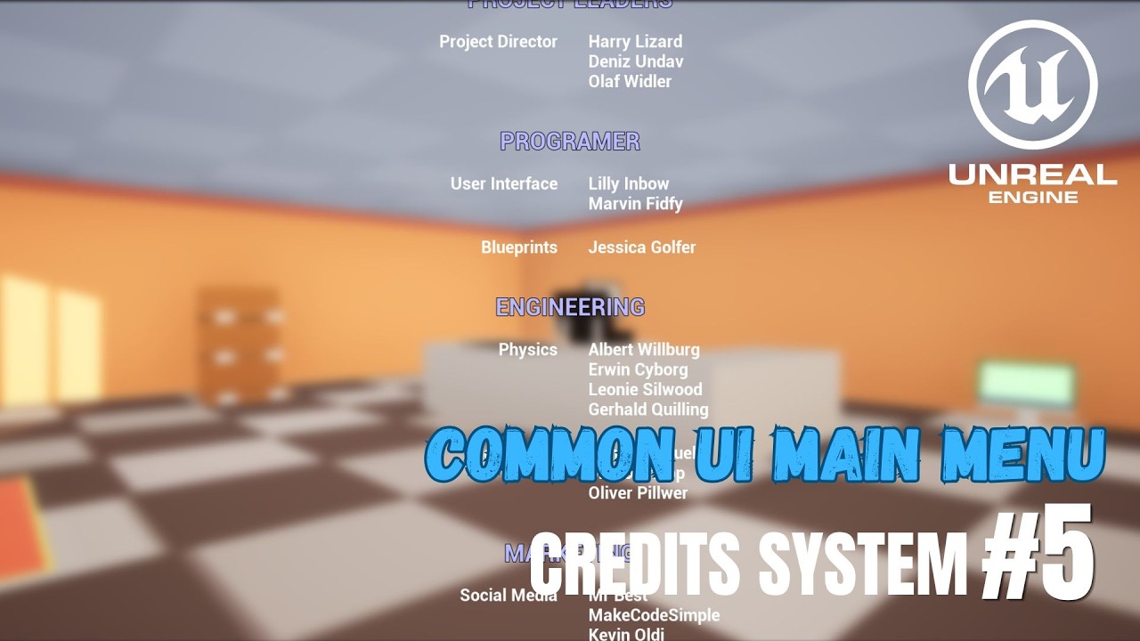 How To Make A CommonUI Credits Menu in Unreal Engine 5 - YouTube