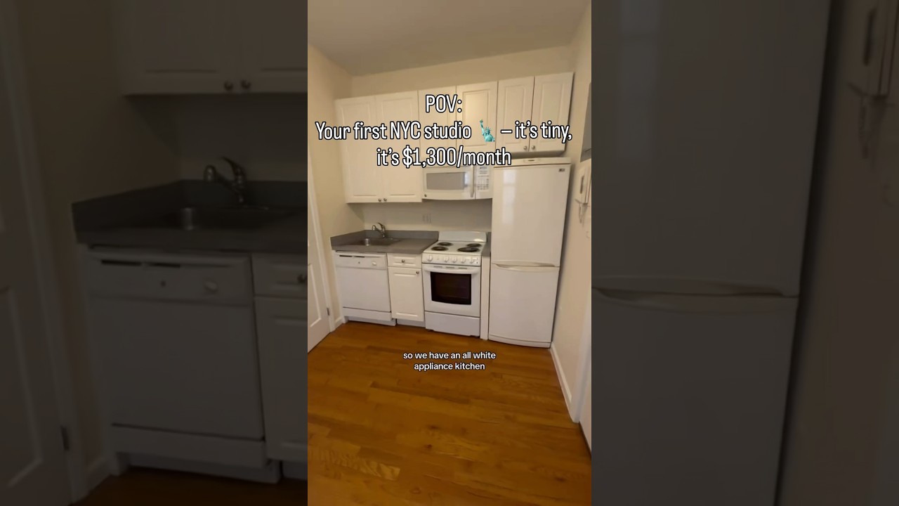 Studio Apartment,” “$1,300/Month,” “Tiny Apartment in Manhattan LoopLiving.org #nycapartment