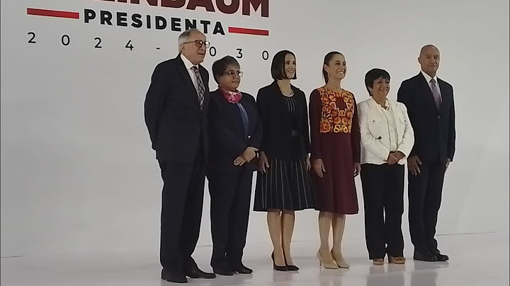 Claudia Sheinbaum Pardo hace la  presentación del “Gabinete Presidencial” 2024-2030.