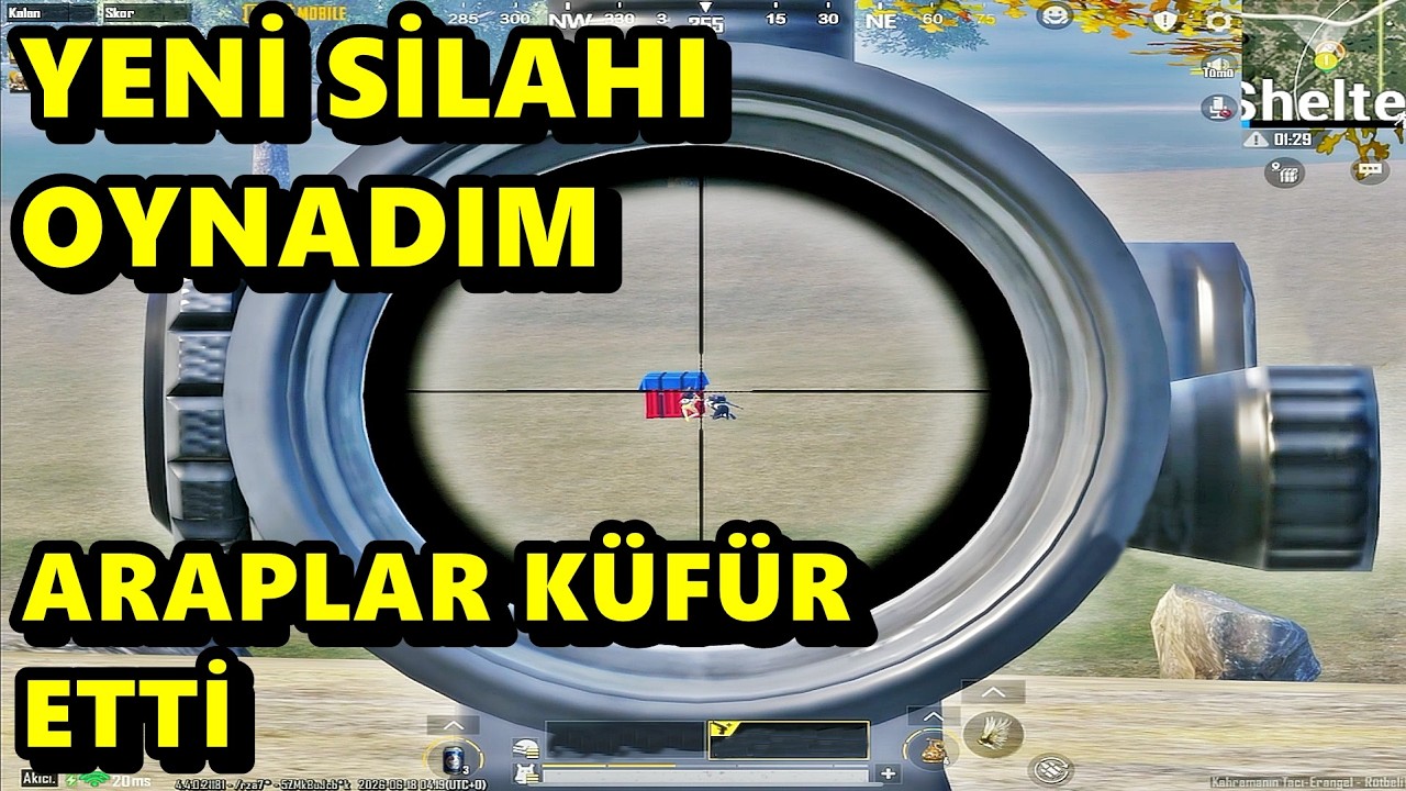 YENİ SİLAHI DENEDİM ARAPLAR KÜFÜR ETTİ ! MÜTHİŞ MAÇ BATUR GAME SOLO SQUAD PUBG MOBİLE