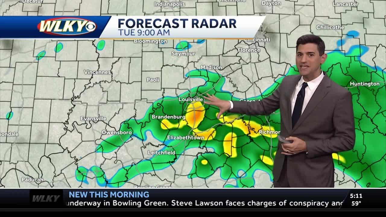 Scattered showers throughout Louisville, surrounding area on Tuesday ...
