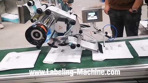 Shipping bill real time printing label sticker labeling machine automatic label applicator line
