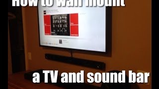 Universal Wall Mount Sound Bar Speaker Brackets, Center Channel Speaker Hanging Mounts How to wall mount a tv and sound bar