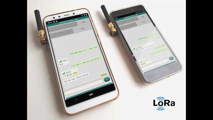 Smartphone LoRa USB connection