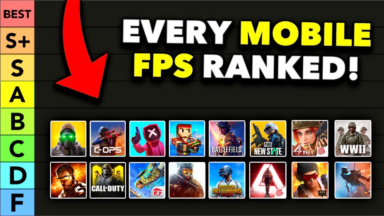 fps mobile  2022 New  EVERY MOBILE FPS GAME RANKED FROM WORST TO BEST! (iOS/Android Tier List)