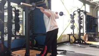 Squat 55lbs Final set of 5. 20170120