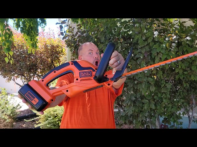 BLACK+DECKER 20V MAX Cordless Hedge Trimmer Unboxing and Review 
