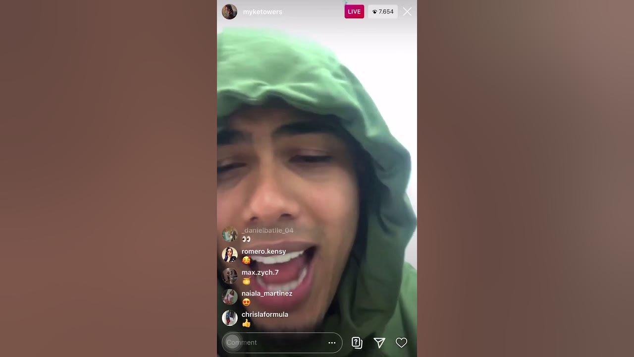 Myke Towers Instagram Live Muestra su hijo Y Nueva música 🔥 YouTube