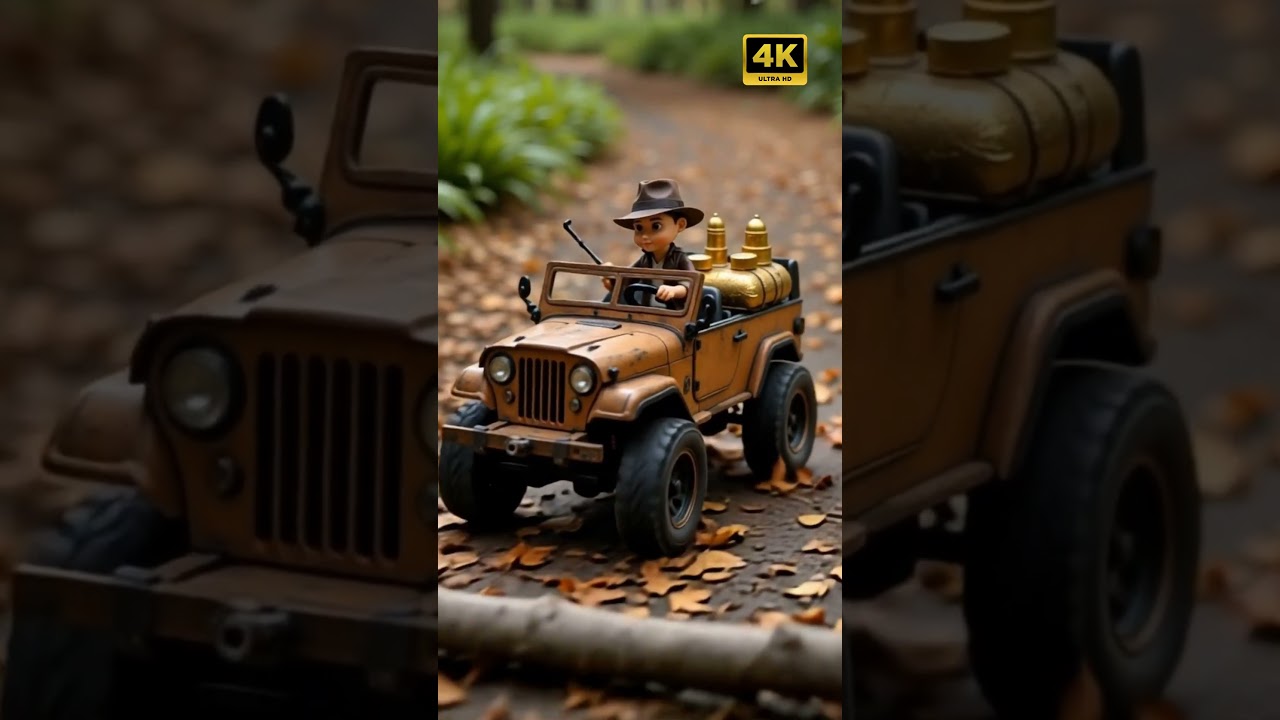 Mini Indiana Jones & The RC Artifact Run: Epic Slow-Mo Escape! 