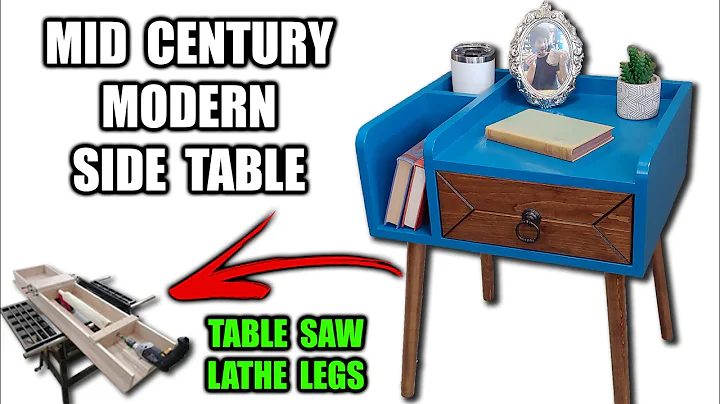 DIY Mid Century Modern Side Table - Free Plans!
