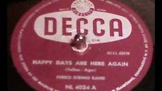 Ferko string band - Happy days are here again chords