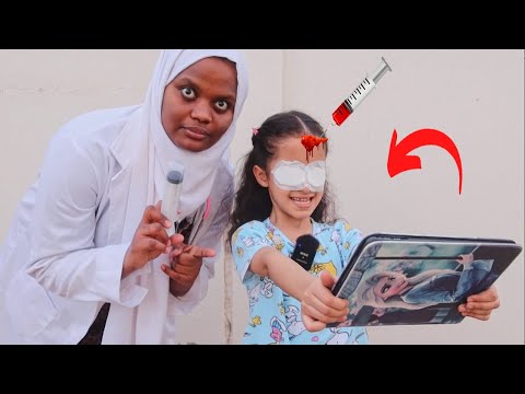 هيا و الايباد جبنالها دكتور عيون شوفوا وش صار سوالف بناتي