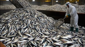 Inside a Mega Sardine Canning Factory: Millions Processed in Just 24 Hours!