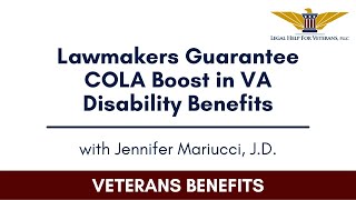 Lawmakers Guarantee COLA Boost in VA Disability Benefits