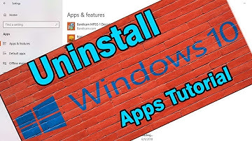 How to Uninstall Windows 10 Apps | Windows 10 Video Tutorials