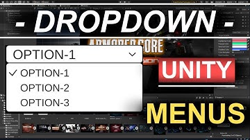 Unity 3D : Menus Part 9 (DropDown Menu Options UI)