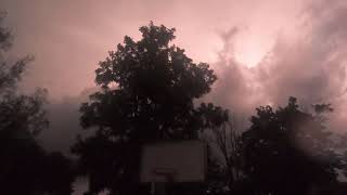 INSANE Lightning and NON-STOP thunder during tornado warning.