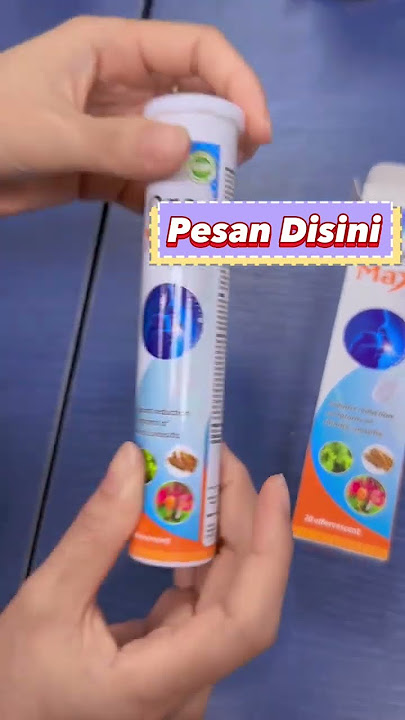 Buka kotak tablet effervescent pengobatan sinusitis Oga Max
