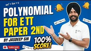 POLYNOMIALS FOR ETT CADRE || BY JASDEEP SIR || DREAMS INSTITUTE screenshot 4
