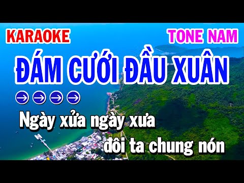 Karaoke Đám Cưới Đầu Xuân - Tone Nam F | Nhạc Sống Huỳnh Lê