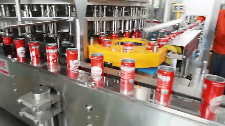 Automatic Aluminum Can Beverage CSD Energy Drink Beer Juice Coffee Canning Filling Sealing Machine
